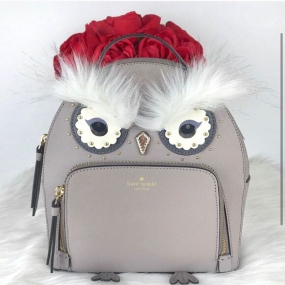 ❤️ kate spade owl leather backpack ❤️ main image 4